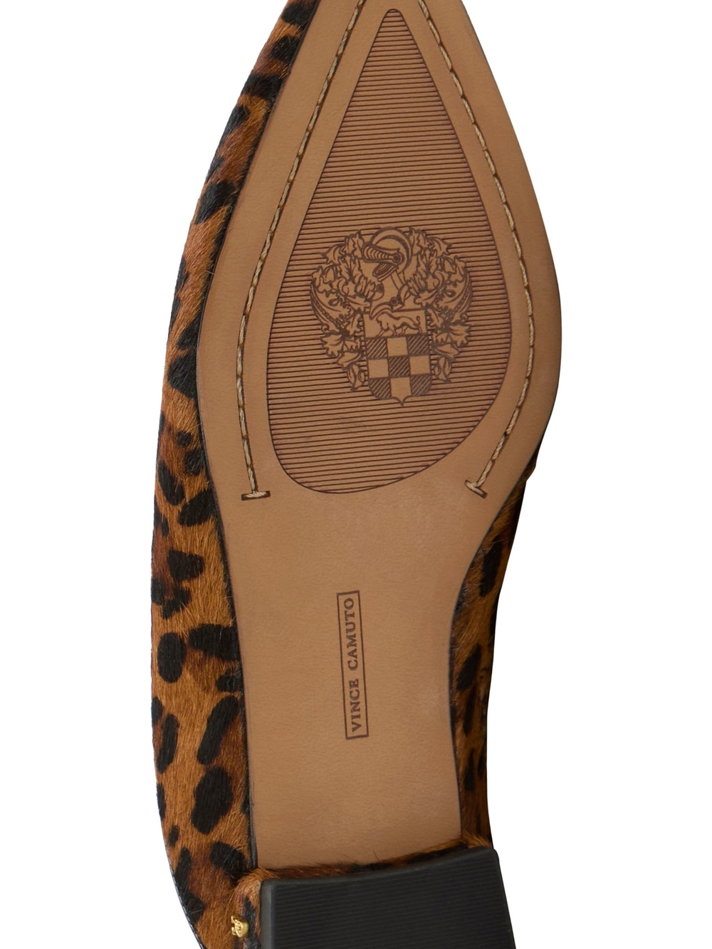 Sizes 5 To 9.5 Vince Camuto Genuine Calf Hair Leopard Print Pointed Toe Mule - Picture 5 of 11
